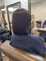 ヘアーサロン ラフリジー(Loufreasy)&nbsp;地毛風縮毛矯正で扱いやすいまとまるボブを叶えます☆