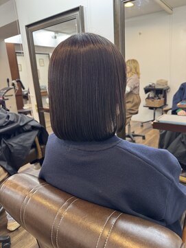 ヘアーサロン ラフリジー(Loufreasy) 地毛風縮毛矯正で扱いやすいまとまるボブを叶えます☆