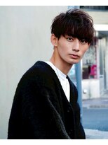 メンズサロンAlo 渋谷 #メンズカット#メンズパーマ#眉毛#ブリーチ#縮毛矯正#MEN'S特化&nbsp;ニュアンスパーマ/センターパート/波巻きツイストスパイラル渋谷
