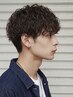 平日限定【YU-YA指名】カット＋メンズパーマ＋眉カット￥12000～