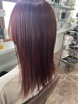 ヘアーディア みどり店(Hair...DiA) 艶めきピンクブラウンロング