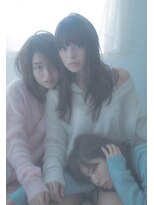 クラン(clan)&nbsp;ネイビーカラーブルージュフェザーロング