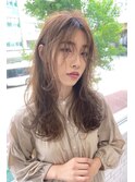 【Zina　渋谷】耳かけ×シフォンベージュ