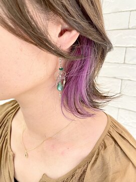 ヴァイブス(vibes) イヤリングカラー×ラベンダー