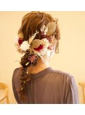 大人気の編みおろしヘア!可愛さアップ!