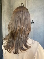 ナンバー ジルバ 立川(N° jillva) 鎖骨ミディアム/アースカラー/エギョモリ/韓国/くびれミディ