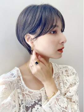 ハピネス クローバー 学園前店(Happiness CLOVER) 丸みショート/髪質改善/ベージュ/透明感/20代30代40代50代