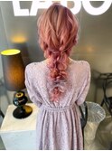 編みおろしヘアセット
