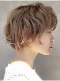 ショコラベージュショート#ヘルシースタイル#ふんわりカール