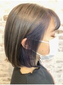 ！インナーカラーボブ！
