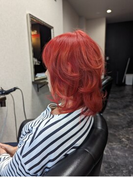 ロメオ(Romeo) 小顔レイヤー・レッドオレンジ