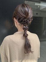 ガーデンヨコハマエスト(GARDEN YOKOHAMA est)&nbsp;編みおろしアレンジ　ミディアム　ロング　お客様スタイル