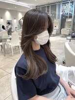 ザックラフィネ(ZACC raffine)&nbsp;グレーベージュ/透明感カラー/レイヤーロング