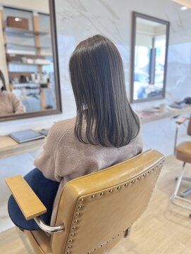 ラポールヘアー(rapport hair) ミディアム×アッシュグレージュ*