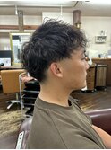 メンズショート/ツイストスパイラルパーマ