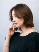 <ayumi>小顔が叶うワンレングスボブ/透明感のあるベージュカラー