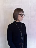 ヘアサロン エン(hair salon en.)&nbsp;ミニボブ/グレージュ