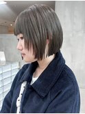 ボブミディアムショート顔周りレイヤー美髪_ba543511