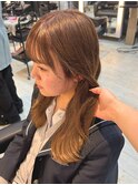 1ブリーチダブルカラーミルクティーブラウン