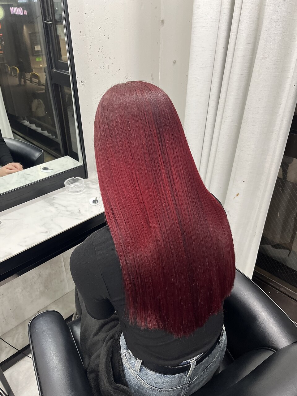 ワインレッド【こーき】：L242963843｜ウィステルのヘアスタイル