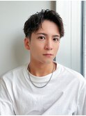 ツイストスパイラルパーマ波巻きスパイラル刈り上げマッシュ