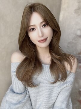 エインアンリー 明治神宮前(AIN.ANLY.) ローズブラウンアッシュブロンド暗めカラーデザインカラー