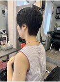 ショートスタイルマッシュショート前髪カット