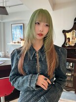 ウル(U’ru)&nbsp;pale green × camel beige