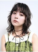 姫カットレイヤー/くすみベージュ/韓国風巻き/顔周り/前髪/原宿