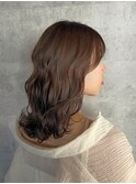 【波巻きウェーブ×ラベンダーベージュ】高橋