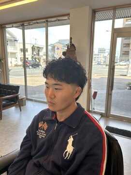 岡田理髪処 ローフェード×ピンパーマ