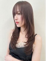 スイート ヘアデザイン(Suite HAIR DESIGN)&nbsp;ロングレイヤー顔周りカット韓国風髪質改善ブリーチなしカラー