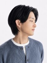 オルタナティブパレード(Alternative Parade) センターパート 曲がる縮毛矯正 襟足あり 爽やか黒髪スタイル