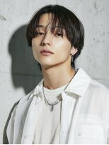 ダブルアール(RR MEN'S SALON)&nbsp;リバースセンターパート/ニュアンスパーマ/由比ヶ浜