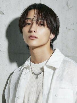 ダブルアール(RR MEN'S SALON) リバースセンターパート/ニュアンスパーマ/由比ヶ浜