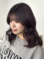 スイ(suiw) ほんのり紫が可愛い秋のニュアンスカラー【suiw】昭和町/天王寺