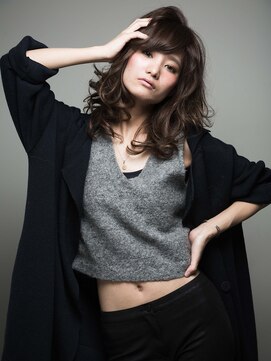 カッファ 東銀座(CUFFA) 【CUFFA】無造作カールデザインカラー大人ボブ東銀座築地新富町