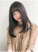 地毛風カラーで透明感