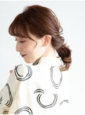 結婚式や二次会・パーティのヘアアレンジ♪ローポニーテール
