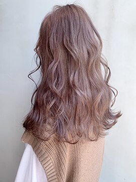 アイティー バイ アルバム 中野店(IT by ALBUM) ピンクベージュ_ローライトスリークボブ厚めバング_ba285342