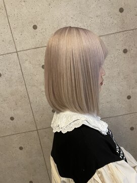 ファンド 千葉(fand) ハイトーンカラー/透明感ボブ/ミニボブ/大人ミディアム/髪質改善