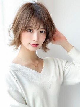 アグ ヘアー ネイビー 鶴岡東原店(Agu hair navy) 《Agu hair》エアリーな大人可愛いレイヤーボブ