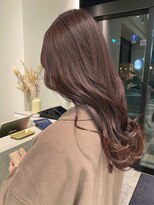 ジル ヘアデザイン ナンバ(JILL Hair Design NAMBA) cocoa pink♪/ゆるふわロング/韓国巻き/シアーカラー/カール