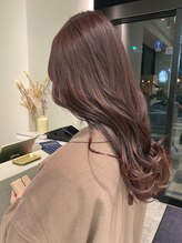 ジル ヘアデザイン ナンバ(JILL Hair Design NAMBA) cocoa pink♪/ゆるふわロング/韓国巻き