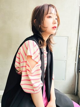 エース (ACE) ACE 横浜 透明感カラー×ミディアムウルフ