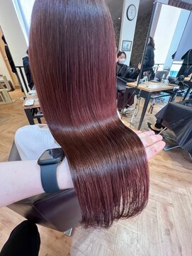 ジーナ 熊本(Zina) 髪質改善＊ピンクグレージュ＊美髪【Zina 熊本】