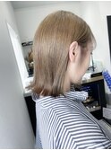 ハイトーン切りっぱなしボブ