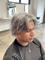 ザ オーダー(THE ORDER)&nbsp;ホワイトシルバーとペールブルーデザインカラーダブルカラー