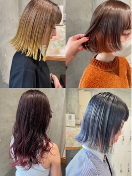 ヒカリス ヘアー 相川店(HIKARIS hair)の写真/ダメージレスで艶感のあるカラーが人気！トレンドを取り入れた最旬カラーはお任せください☆