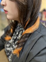 ラ メール ヘア デザイン(La mer HAIR DESIGN) インナーカラー/オレンジ